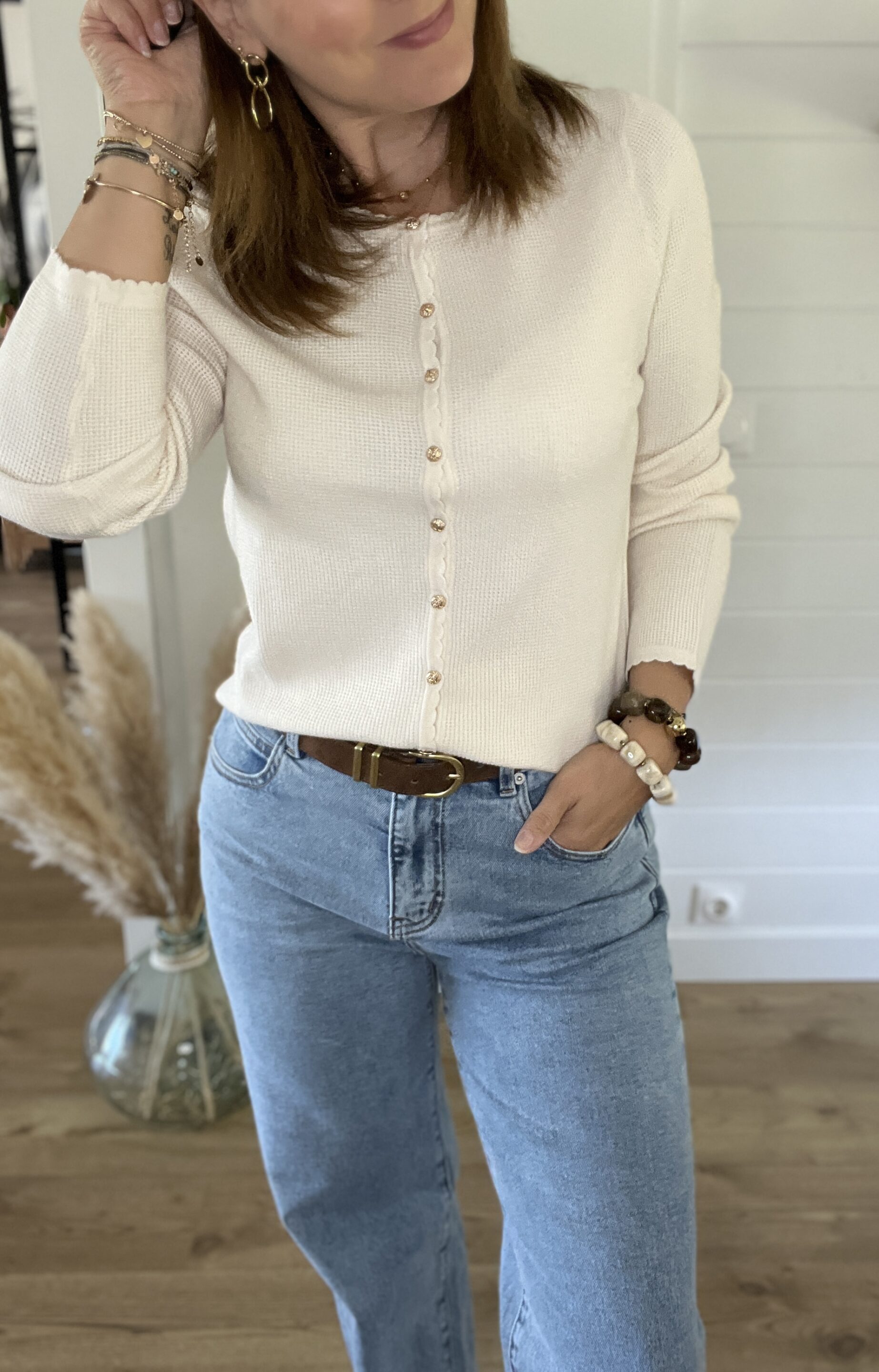 Gilet Emma Ivoire