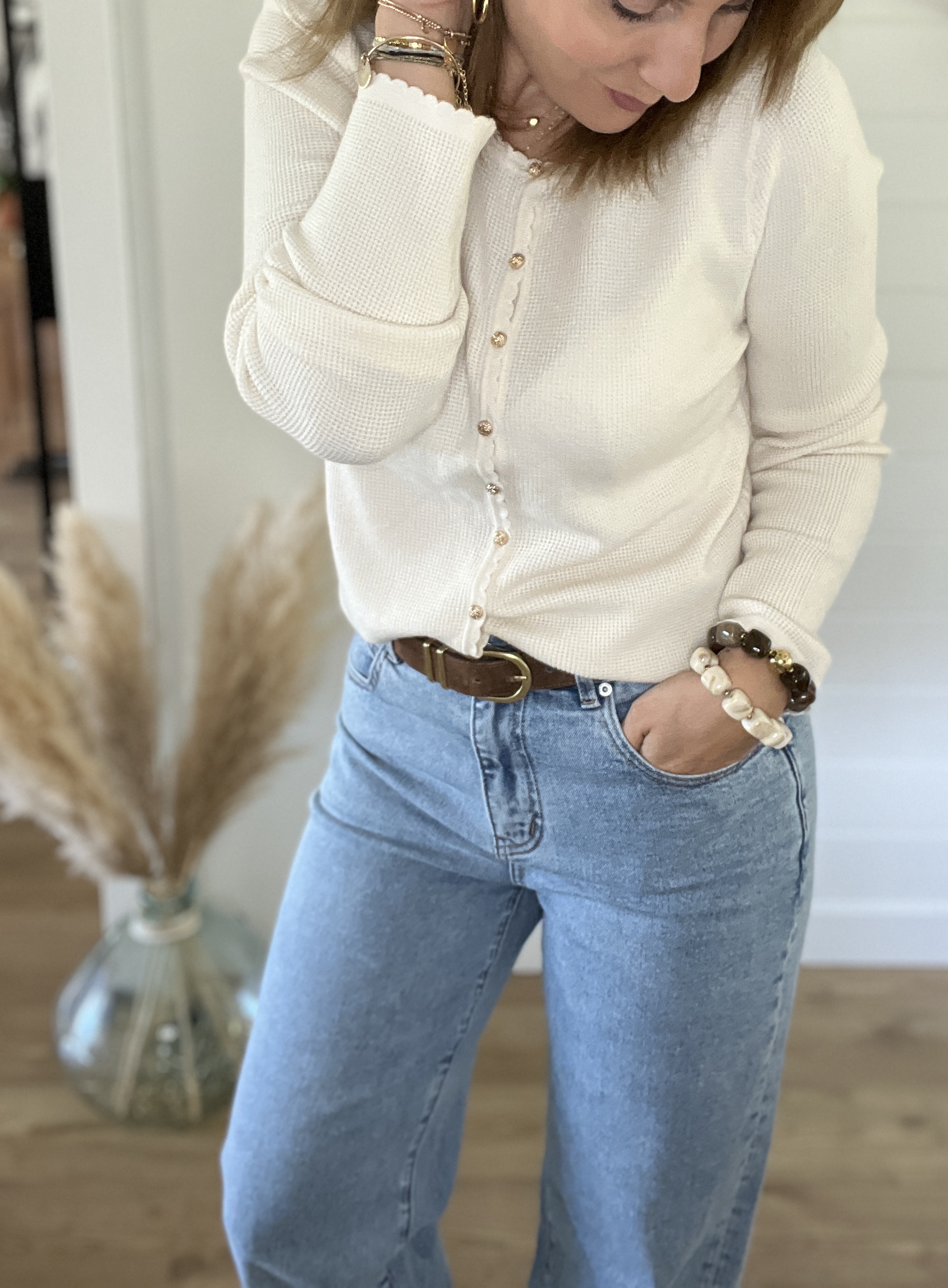 Gilet Emma Ivoire – Image 4