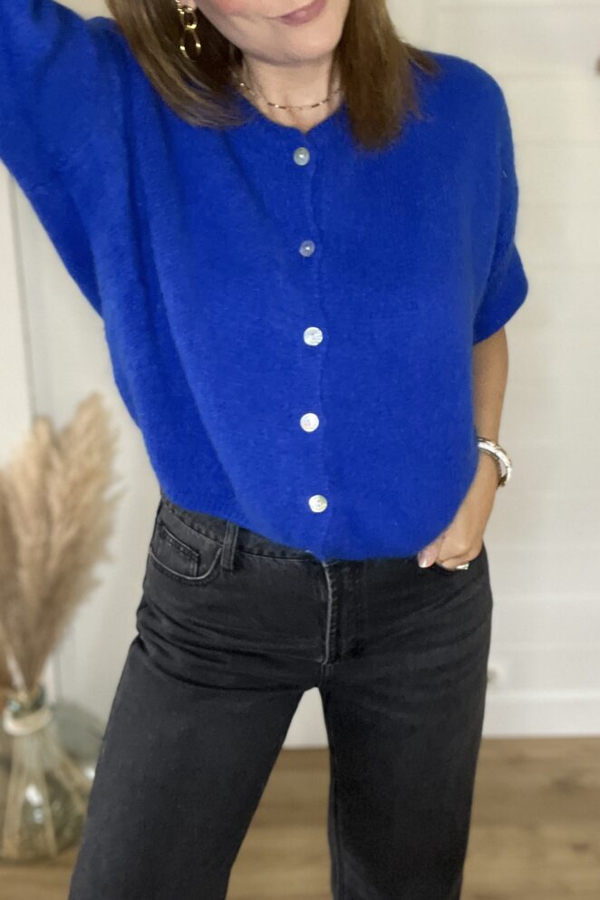 Gilet Joséphine Bleu Royal