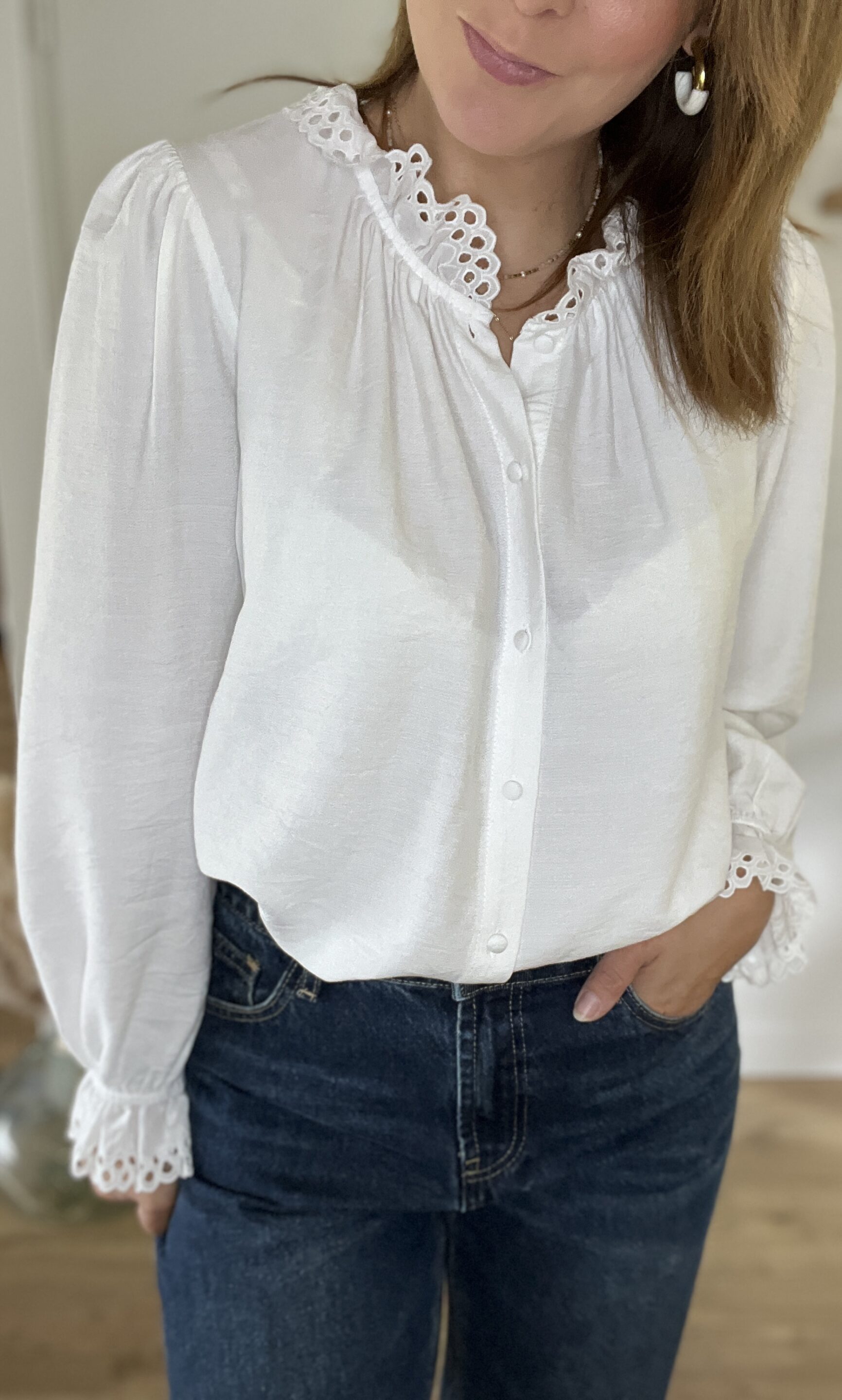 Chemisier Candice Ecru – Image 3