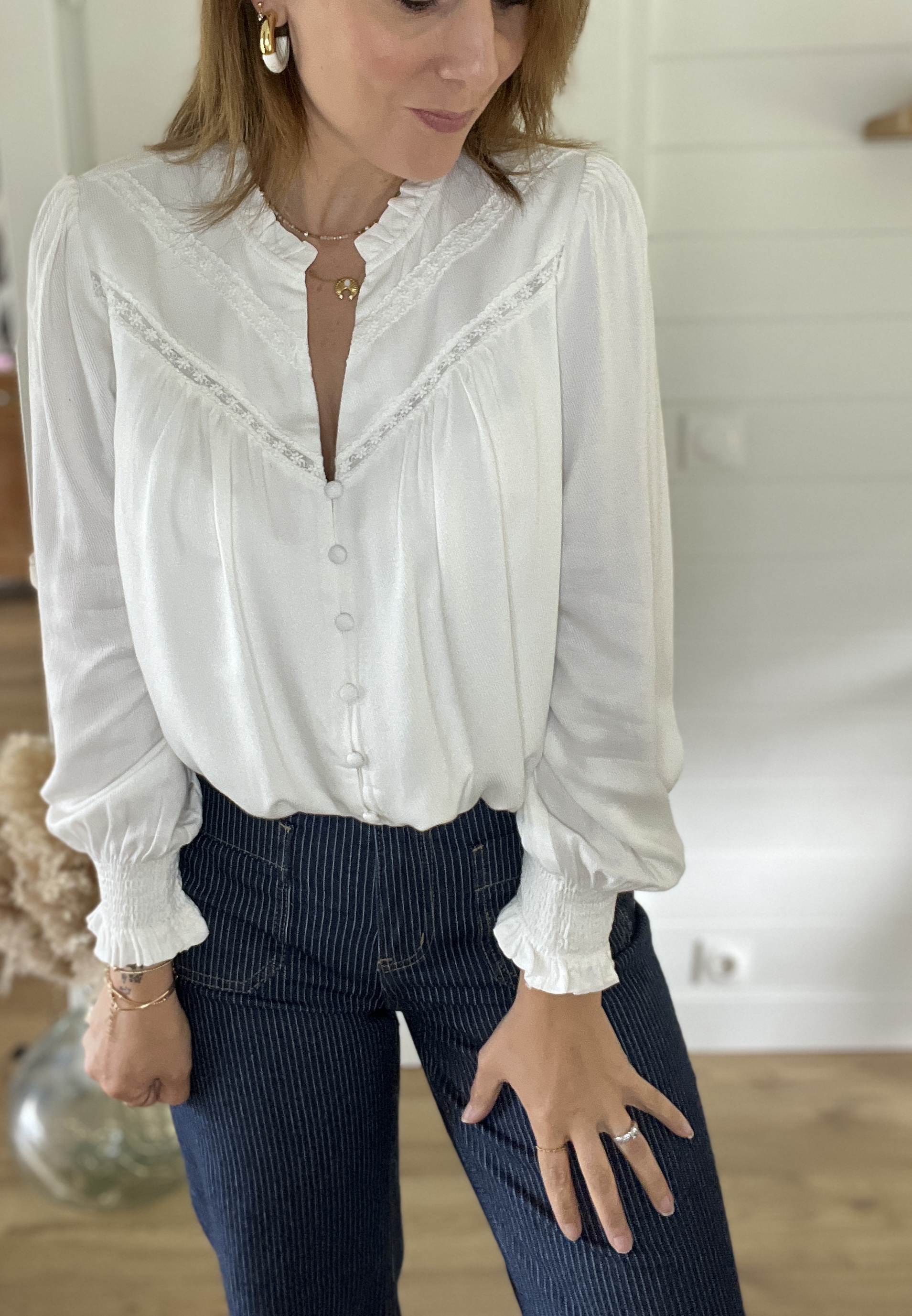 Chemisier Adèle Blanc – Image 3