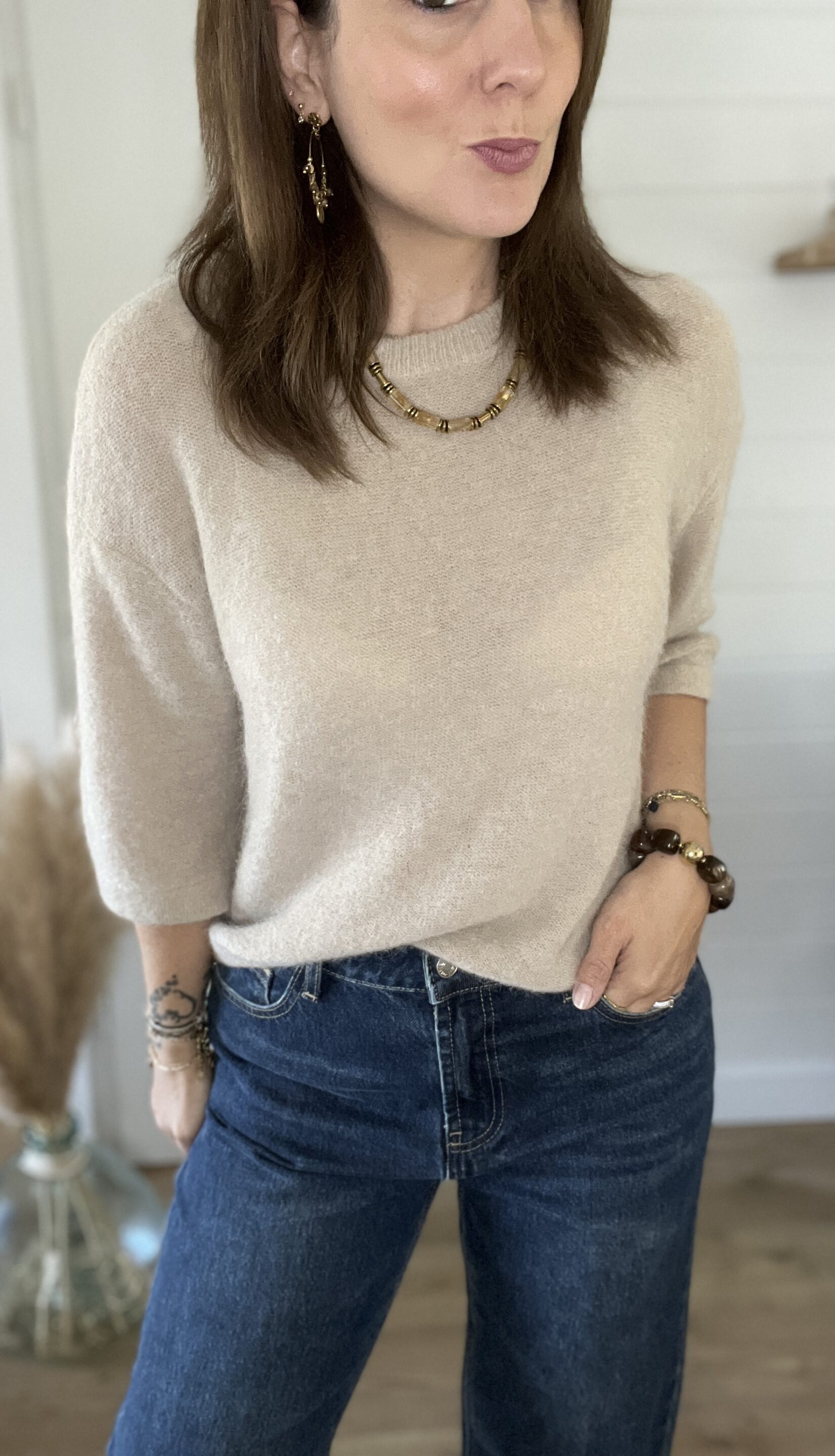 Pull Nina Beige