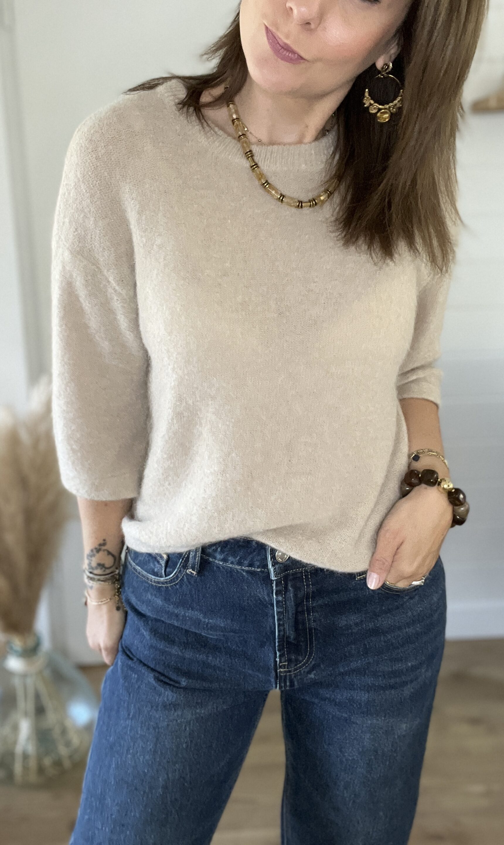 Pull Nina Beige – Image 2