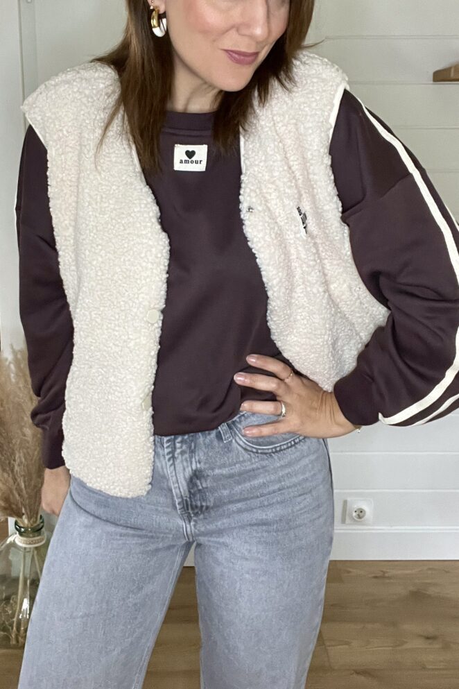Gilet Calipso Ecru