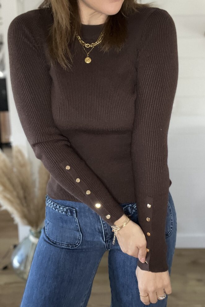 Pull Clarisse Chocolat