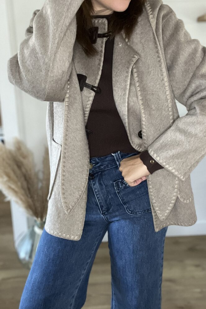 Manteau Charlène Taupe