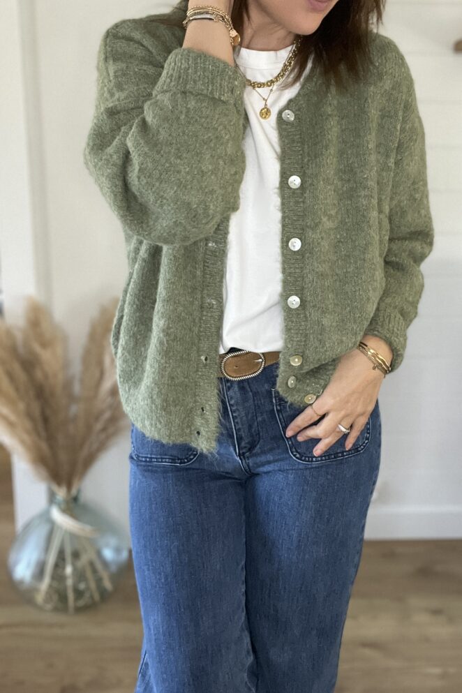Gilet Iris Vert Olive